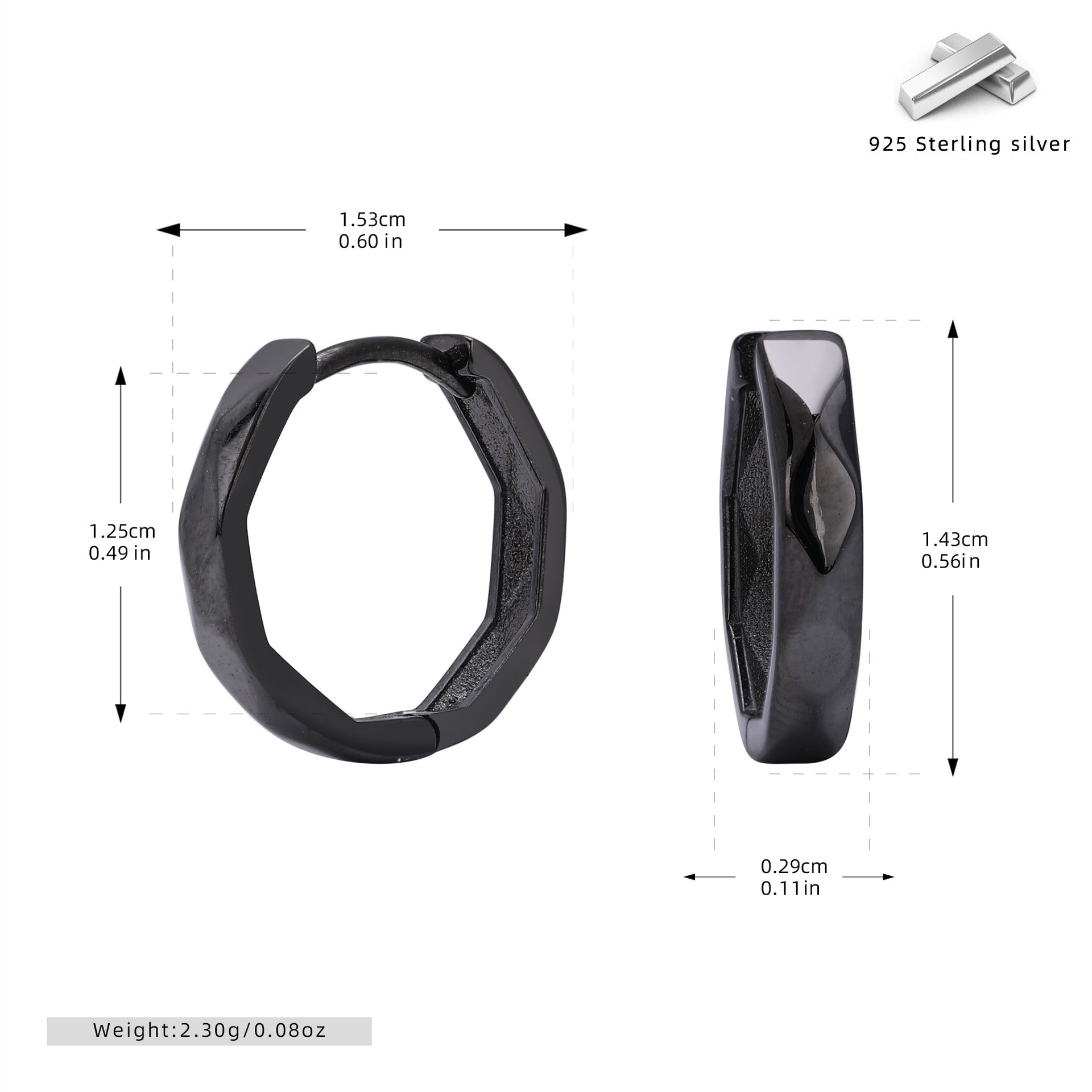Damen geometrische Creolen mit modernem Design Shop Nory