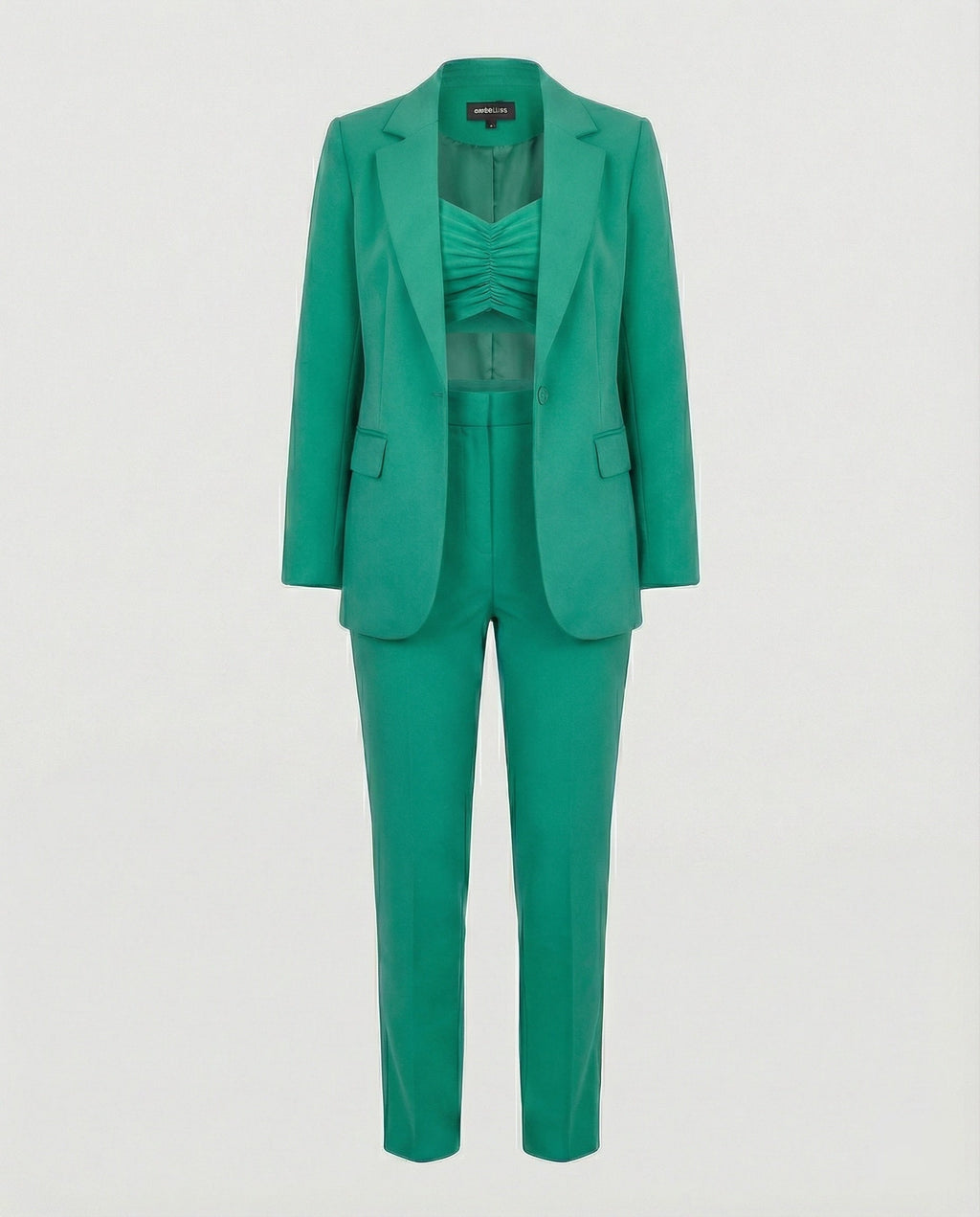 Stylisches 3-teiliges Set (Blazer, Oberteil, Hose)