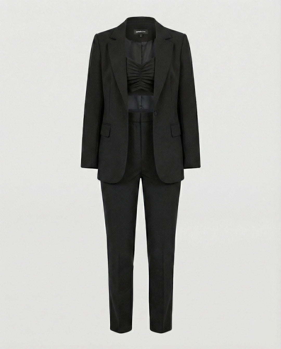 Stylisches 3-teiliges Set (Blazer, Oberteil, Hose)