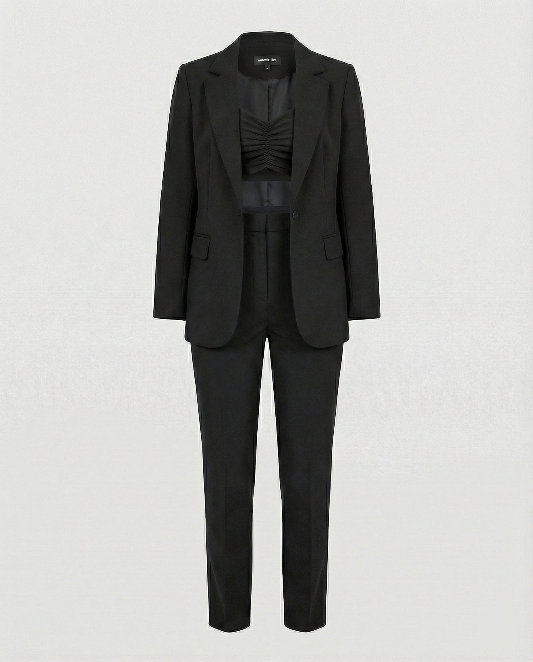 Stylisches 3-teiliges Set (Blazer, Oberteil, Hose)