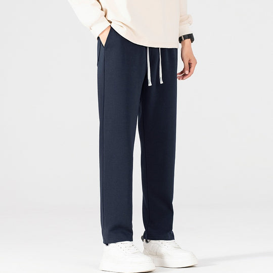 Herren Locker geschnittene Fleece-Jogginghose mit Kordelzugbund und elastischen Beinabschlüssen Shop Nory