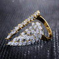 Damen Glamouröser Ring mit funkelnden Zirkonia-Steinen Shop Nory