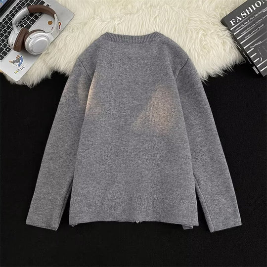 Damen Kurz geschnittene Feinstrick-Cardigan mit durchgehendem Reißverschluss und Eingrifftaschen Shop Nory