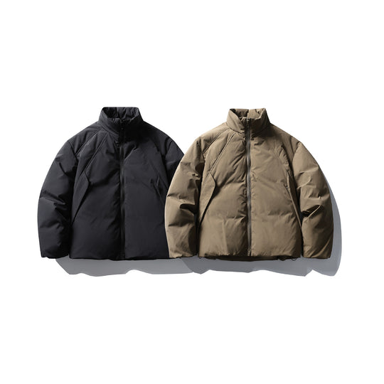Herren Boxy Thermo-Isolationsjacke mit hohem Stehkragen und minimalistischer Außenhülle Shop Nory