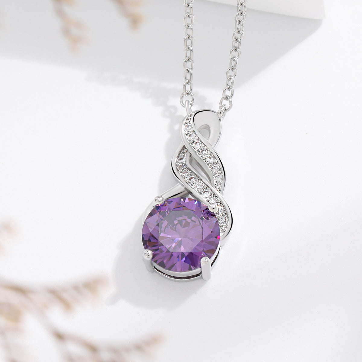 Damen elegante Ohrringe mit funkelndem Zirkon und geschwungenem Design Shop Nory