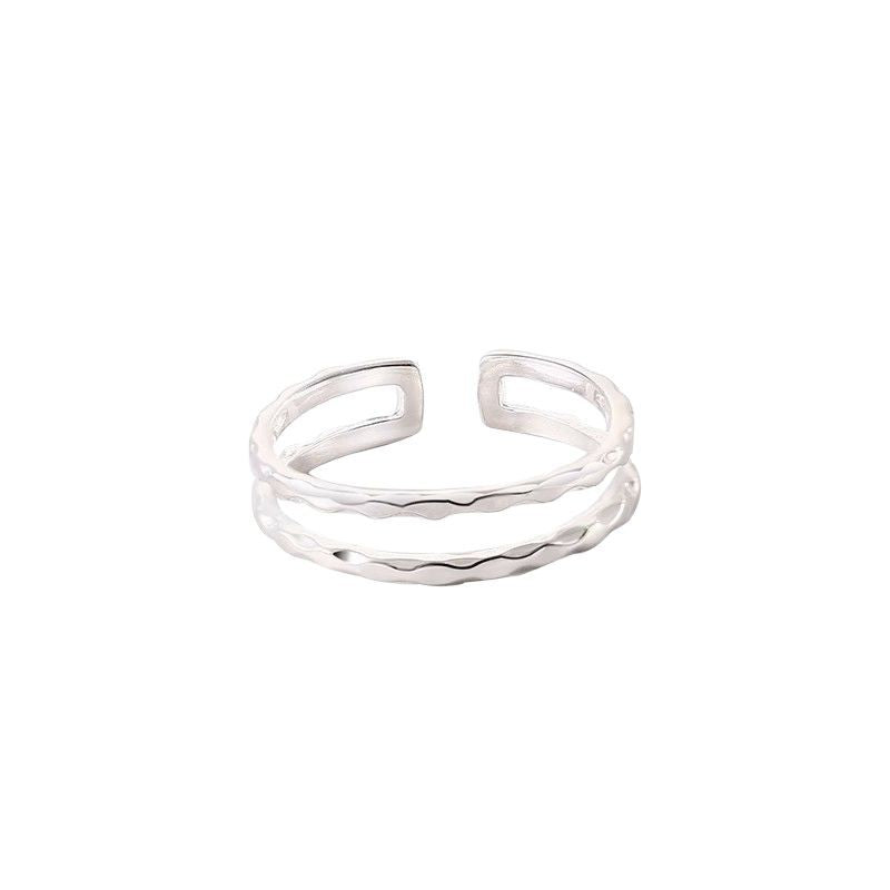 Damen filigraner Silberring mit elegantem Flechtmuster Shop Nory