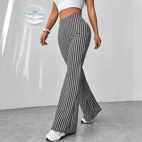 Damen Hochgeschnittene Schlaghose aus Stretch-Feinstrick Shop Nory