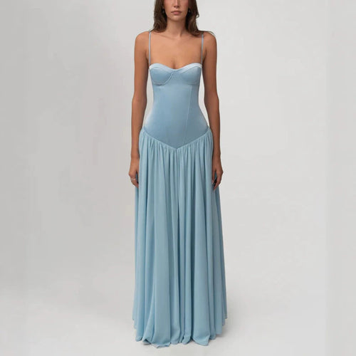 Damen nan modellierendes Bustier-Abendkleid mit vorgeformter Miederkonstruktion und weitfallendem Chiffon-Tellerrock