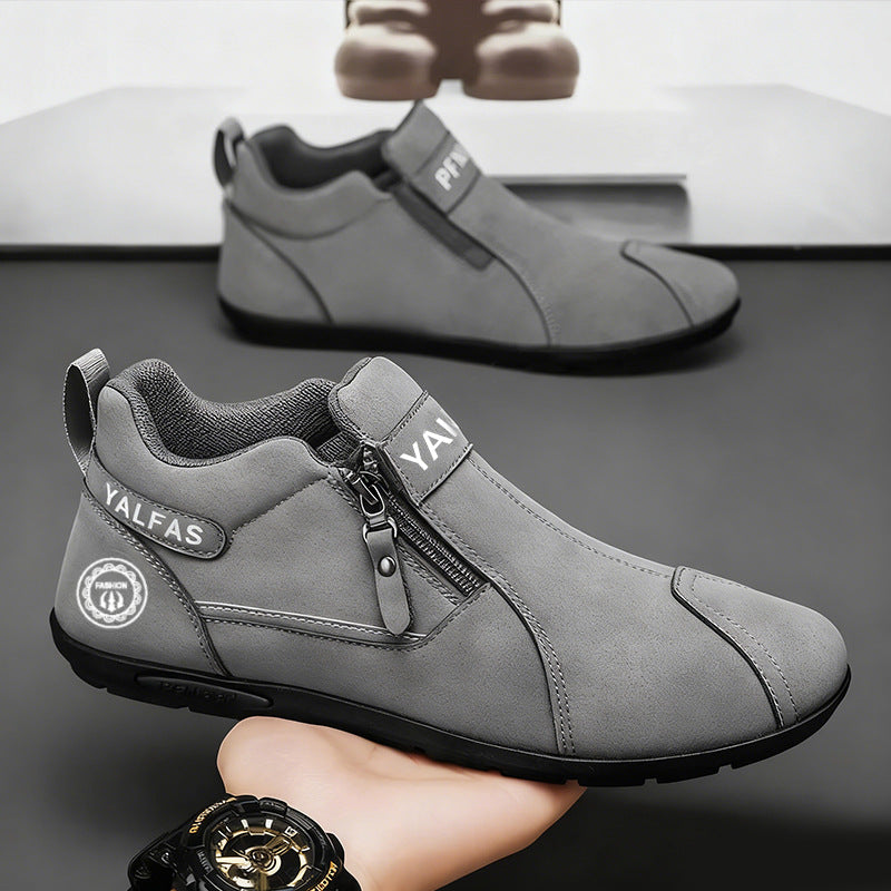 Herren Kurzschaft-Sneaker mit seitlichem Reißverschluss und gepolsterter Komfortsohle Shop Nory