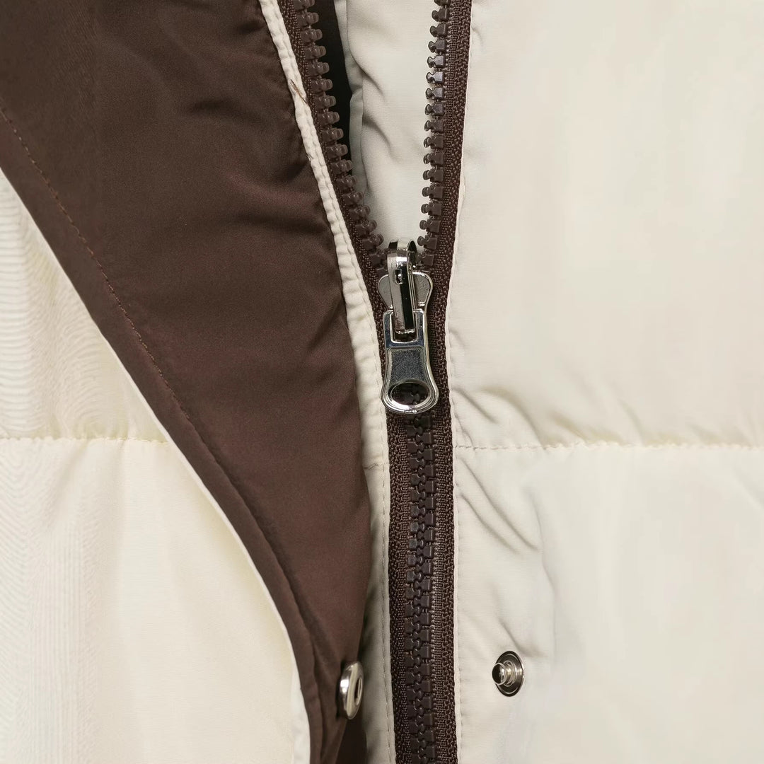 Damen Stepp-Daunenjacke mit hohem Stehkragen und abnehmbarer Kapuze Shop Nory