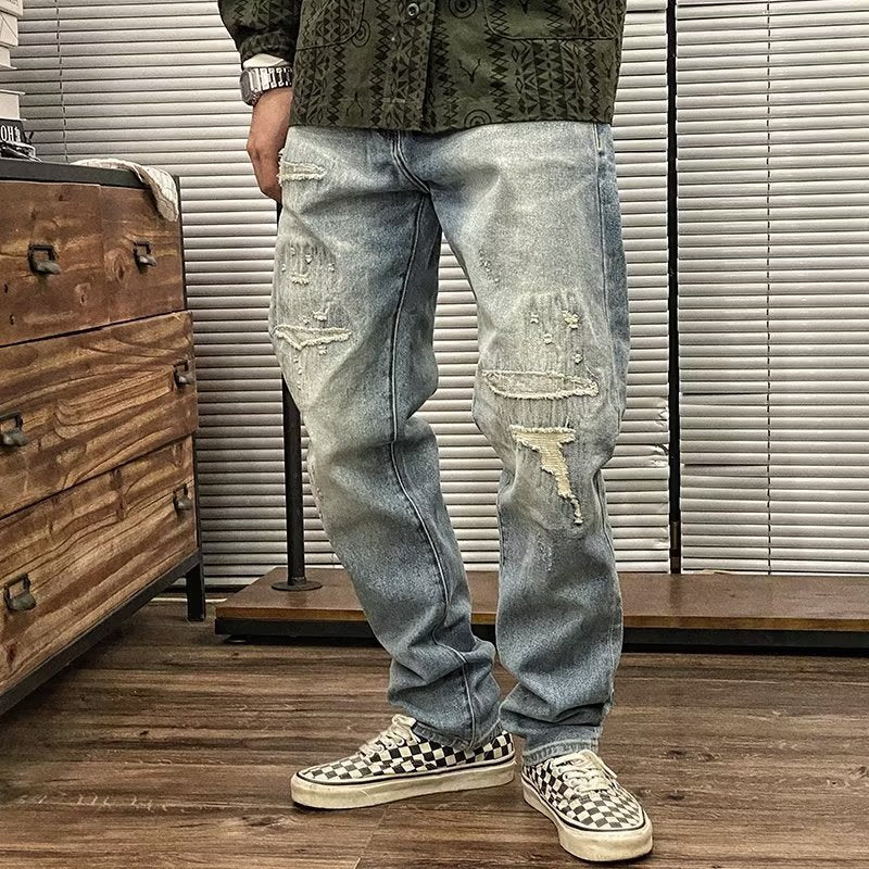Herren Trendige Distressed Jeans Shop Nory