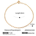 Damen Halskette im modernen Glieder-Design aus hypoallergenem Edelstahl Shop Nory