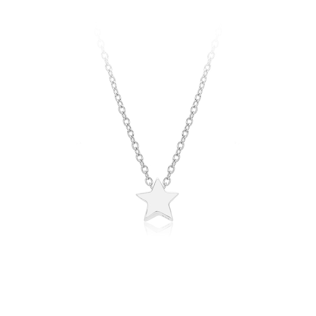 Damen Halskette mit funkelndem Sternanhänger aus hochwertigem 925 Sterling Silber Shop Nory