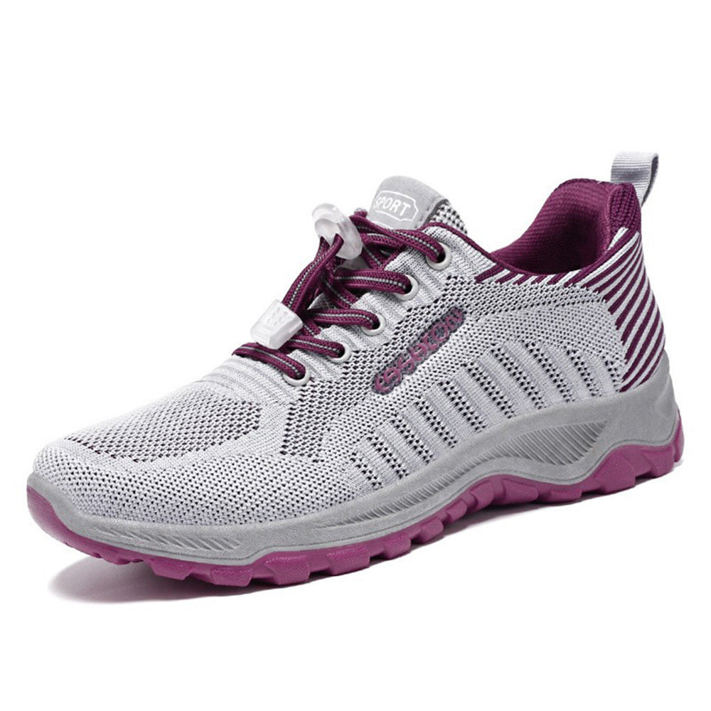 Herren nan multifunktionaler Strick-Sportschuh mit Schnellzug-Schnürung, stoßdämpfender EVA-Zwischensohle und griffiger Trailaußensohle Shop Nory