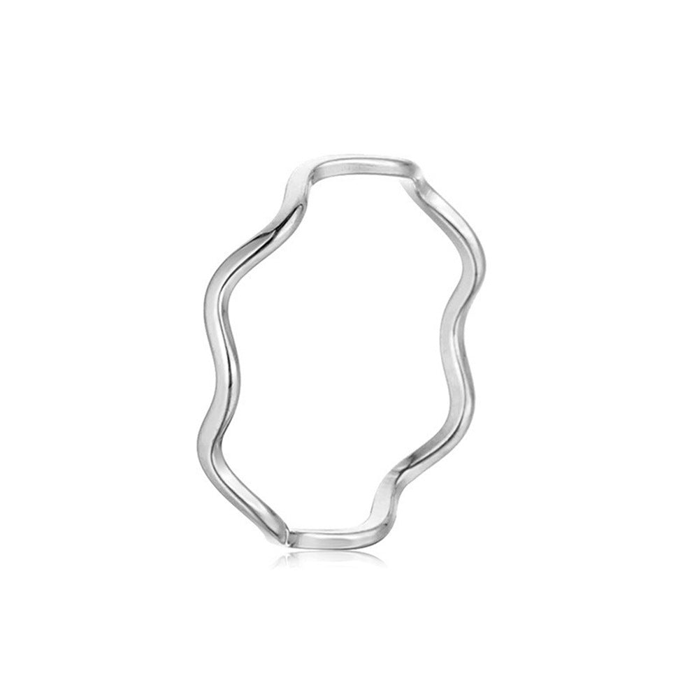 Damen Ring mit organischem, gewelltem Design Shop Nory