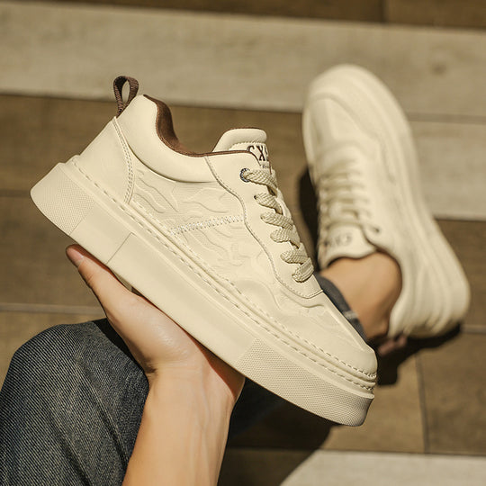 Unisex Plateausneaker mit geprägtem Obermaterial und extrahoher Platformsohle Shopy Nory