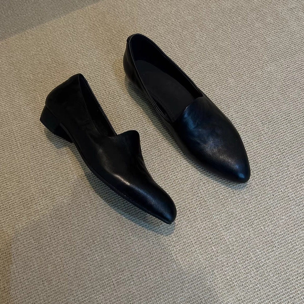 Damen elegante Slippers mit spitz zulaufendem Design und bequemem Fußbett