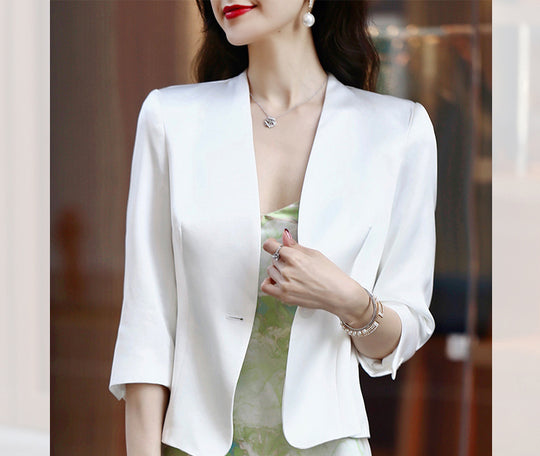 Damen Edler Blazer mit drei Viertelärmeln Shop Nory
