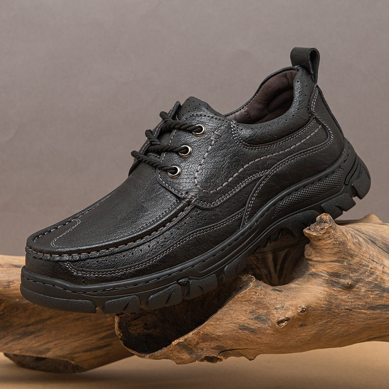Herren Komfortable Lederschuhe mit rutschfester Sohle