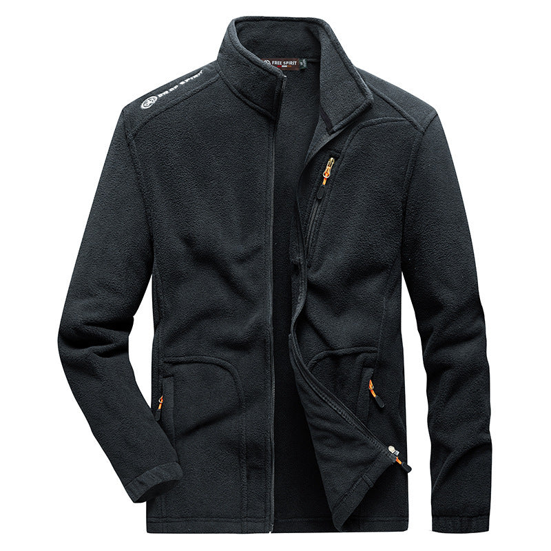 Herren Weiche Fleecejacke mit praktischen Taschen Shop Nory