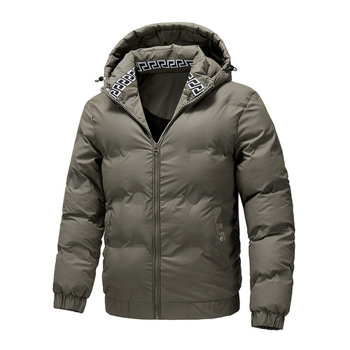 Herren Wattierte Wintersteppjacke mit Kapuze und winddichter Thermoisolierung Shop Nory