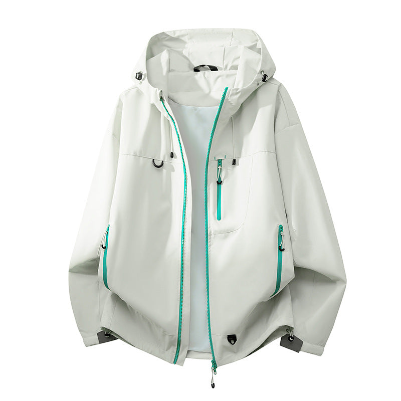 Damen technische Outdoorjacke mit multifunktionalen Taschen und verstellbarem Kapuzensystem ShopNory