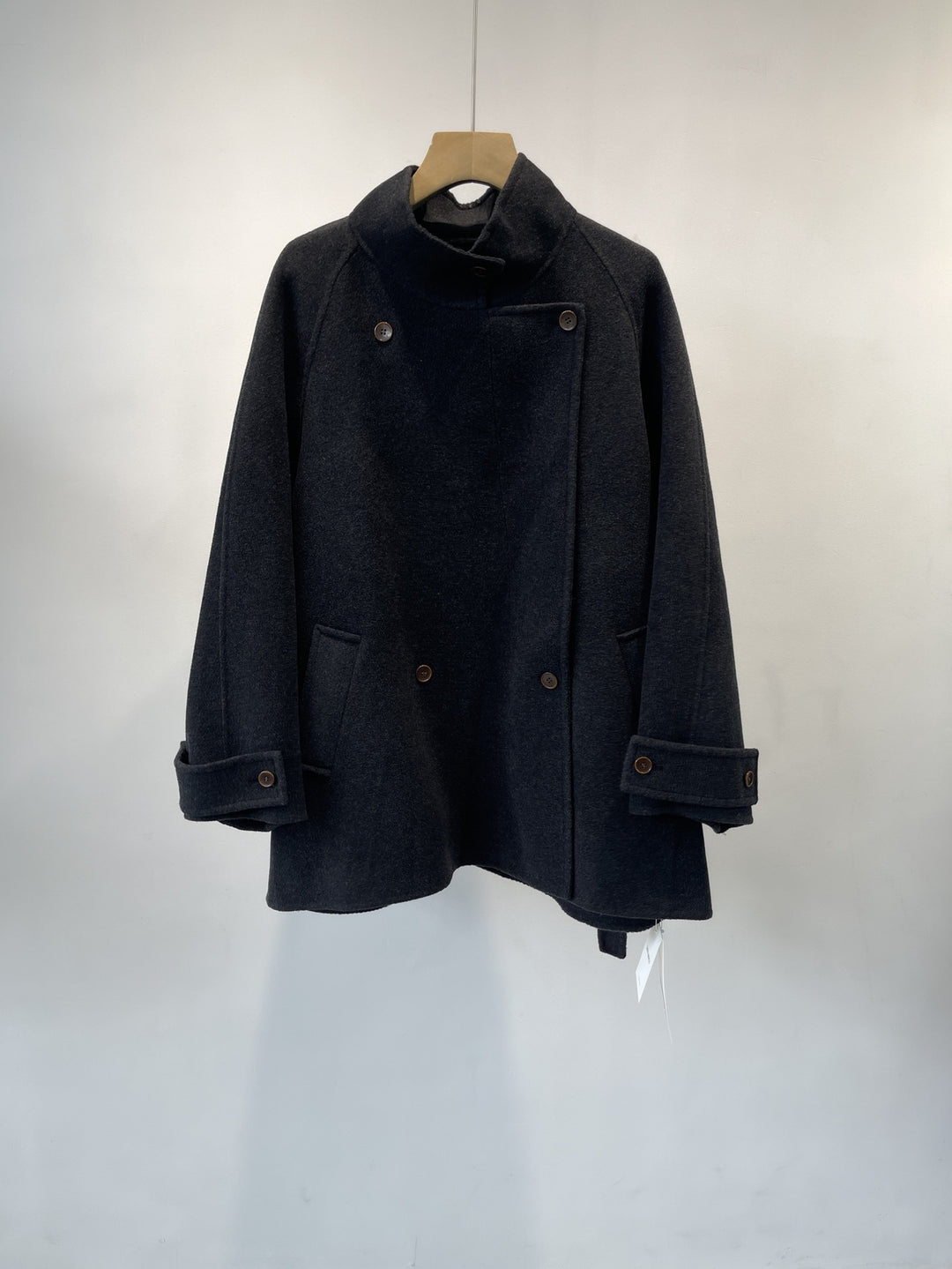 Damen maßgeschneiderter doppelt gestrickter Wollmischmantel Shop Nory