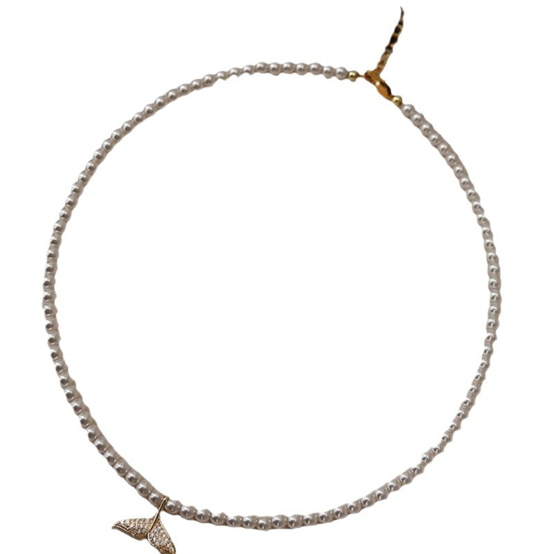Damen Halskette mit Perlendesign und stilvollem Anhänger Shop Nory