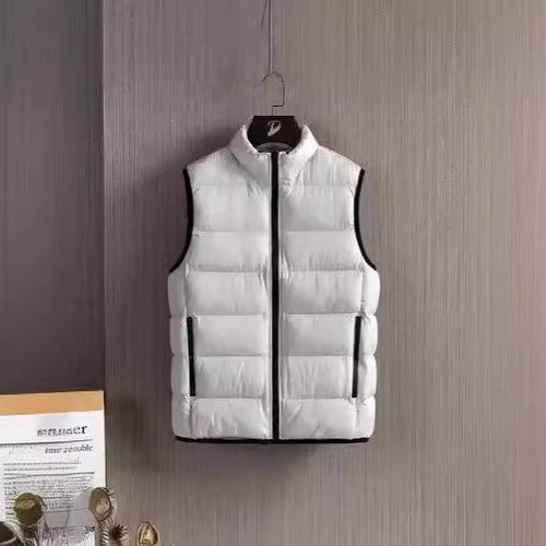 Herren Slim-Fit ultraleichte Stepp-Thermoweste mit hochschließendem Kragen und wasserabweisenden Reißverschlüssen Shop Nory