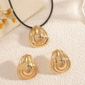 Damen Schmuckset mit glänzenden, skulpturalen Anhängern Shop Nory