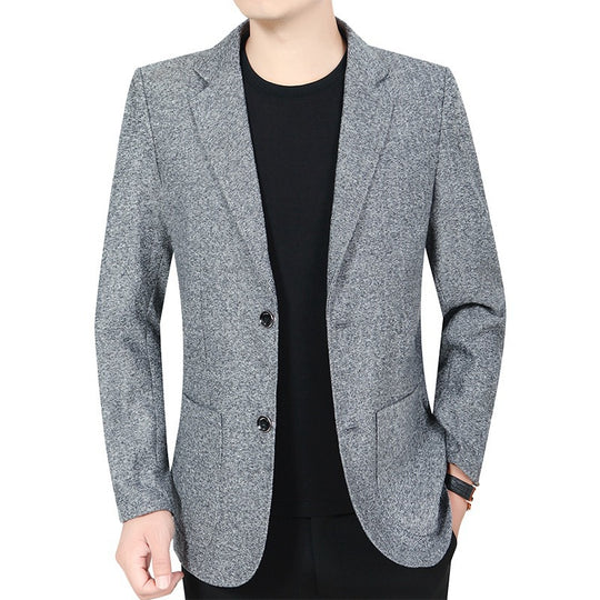 Herren Kariertes Slim-Fit Sakko mit strukturiertem Wollmix und aufgesetzten Taschen Shop Nory