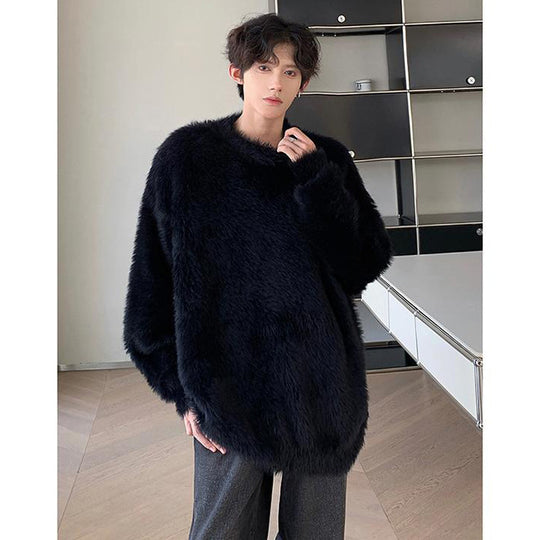 Damen Gemütlicher Oversized-Pullover mit flauschiger Textur Shop Nory