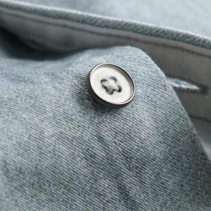 Herren Denim-Overshirt mit Used‑Effekt und Brusttasche Shop Nory