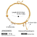Damen Edelstahl-Armband mit Kristallanhängern und modischem Design Shop Nory