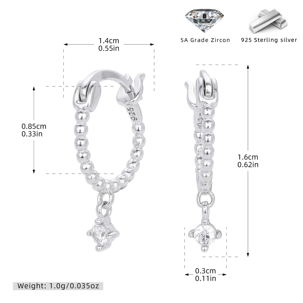 Damen Ohrhänger mit funkelndem Zirkon und hochwertigem Design Shop Nory