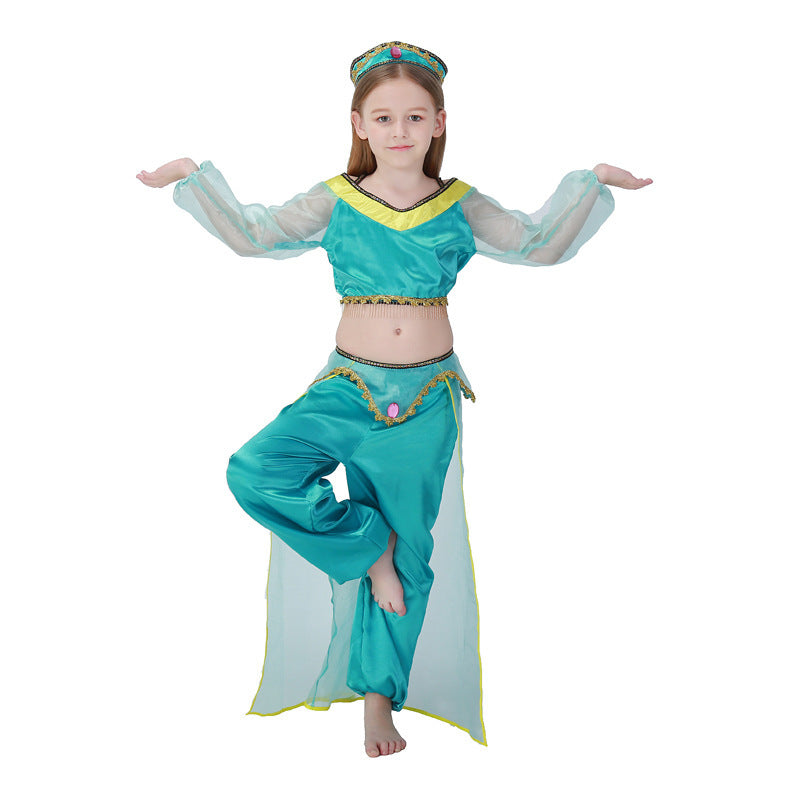Mädchen Prinzessinnenkostüm im orientalischen Stil mit glitzernden Details Shop Nory