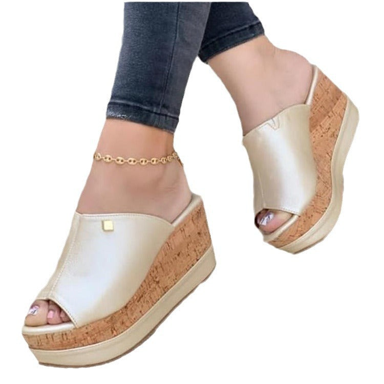 Damen Komfortable Keilschuhe mit elegantem Design und hochwertiger Korksohle
