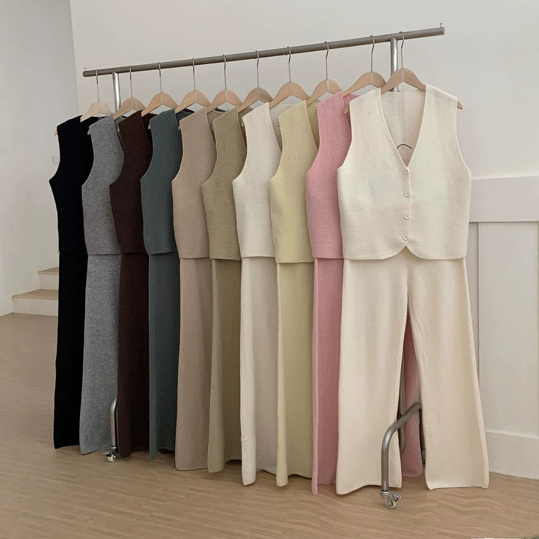Damen Luxuriöses Strickanzug Shop Nory