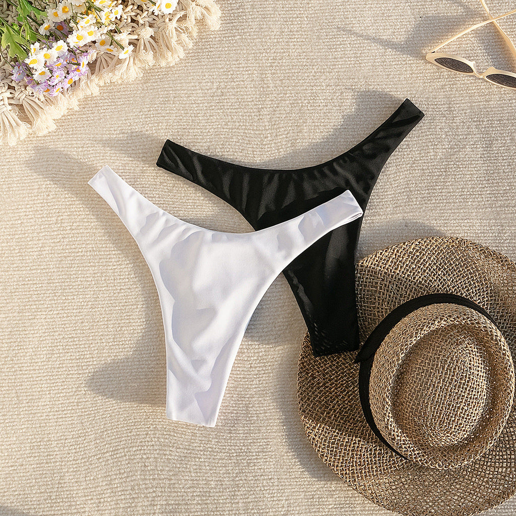 Damen Hochgeschnittener Bikini mit seitlichen BindShopnoryändern