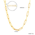 Damen modische Halskette mit luxuriösen ovalen Gliedern und verstellbarem Verschluss Shop Nory