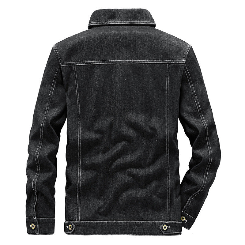 Herren Robuste Denim-Workerjacke mit Netzfutter Shop Nory