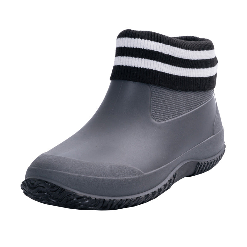 Herren Kurzschaftige wasserdichte Gummistiefelette mit griffiger Profilsohle Shop Nory