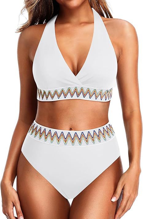 Damen Sportlicher hochtaillierter Bikini