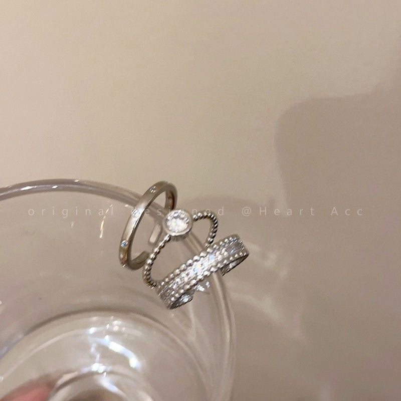 Damen Ring-Set mit funkelnden Zirkonia und elegantem Design Shop Nory