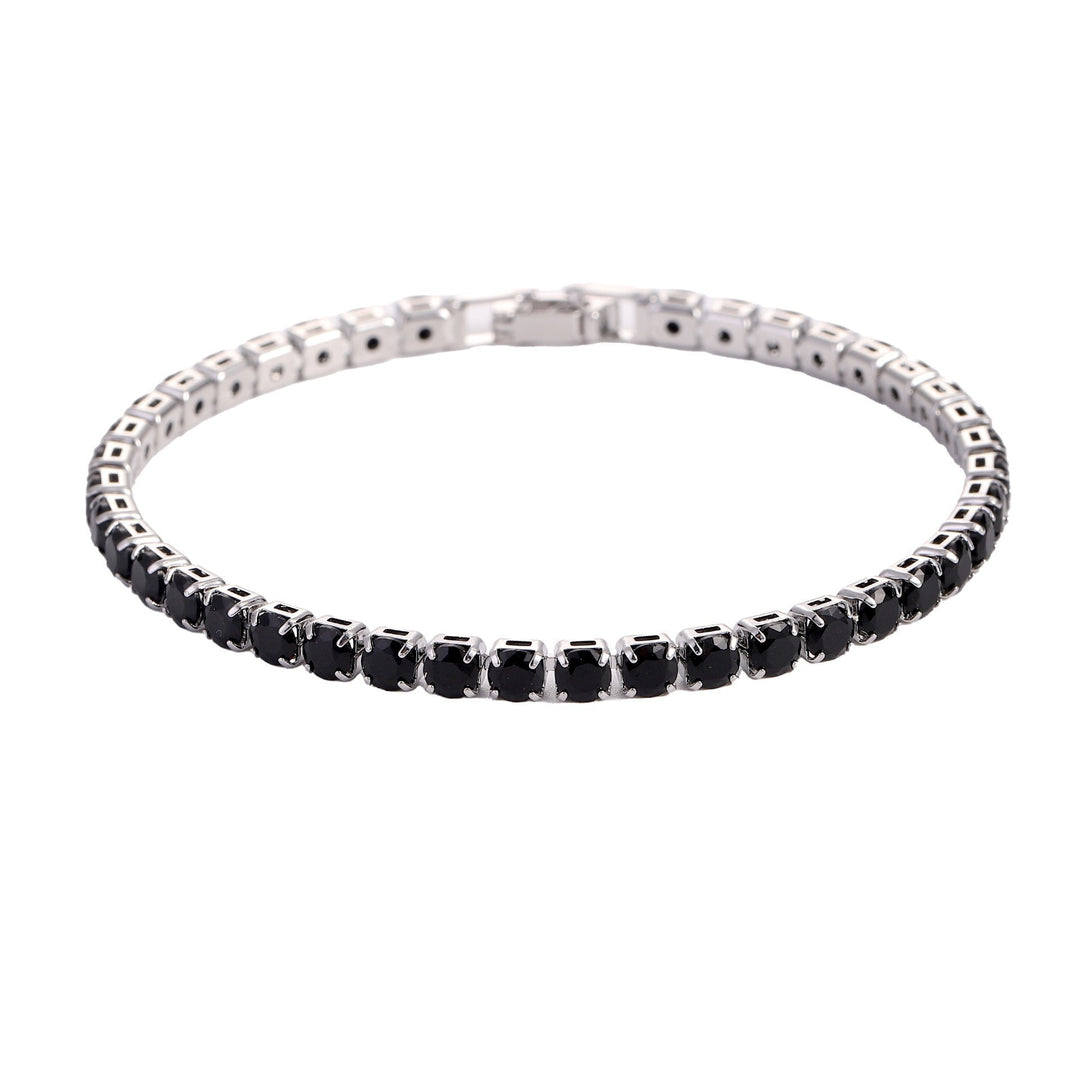 Zierliches Tennisarmband mit Funkelnden Zirkonia In Krappenfassung