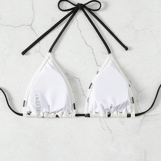 Damen Triangel-Bikinioberteil mit lässigen BindShopnoryändern