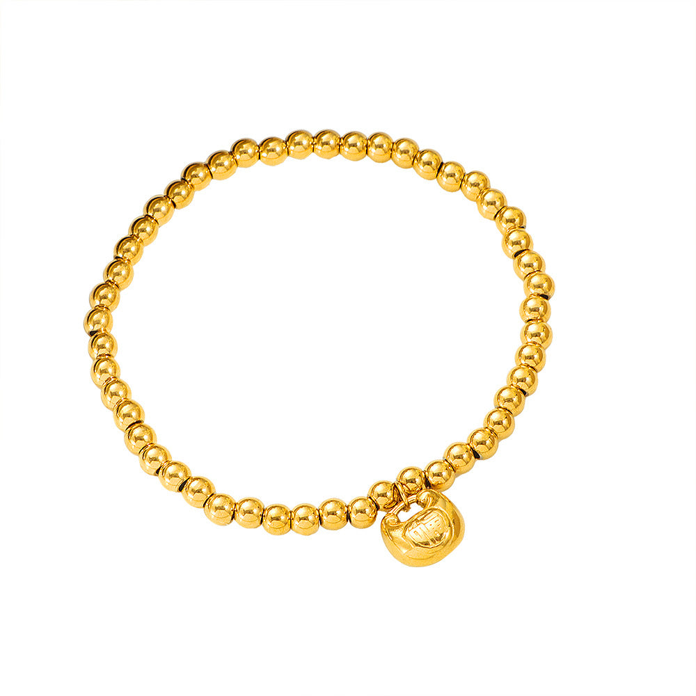 Damen elegantes Armband mit feinen Perlen und charmantem Anhänger Shop Nory