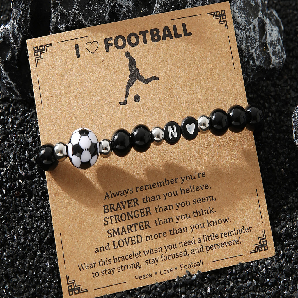 Damen Sportliches Armband mit Fußballmotiv Shop Nory