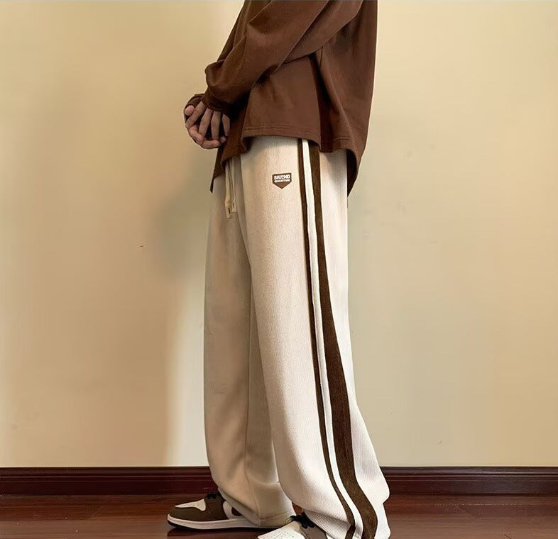 Herren Bequeme Chino-Hose mit Kontraststreifen Shop Nory