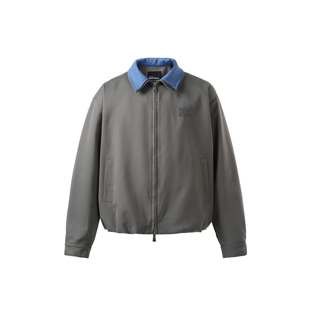 Herren Boxy‑Übergangsblouson mit kontrastkragen und Zwei‑Wege‑Reißverschluss Shop Nory